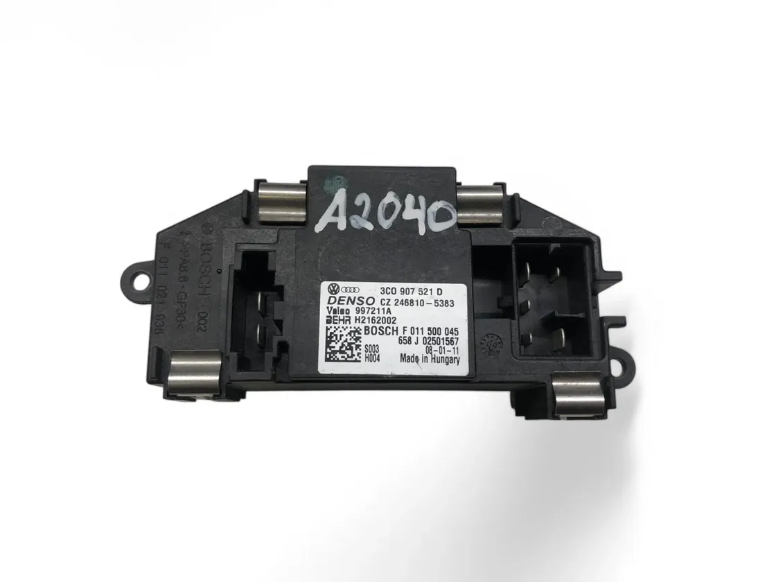 VOLKSWAGEN Passat CC 1 generation (2008-2017) Μοτέρ ανεμιστήρα θερμαντήρα/αντίσταση ανεμιστήρα 3C0907521D 29976145