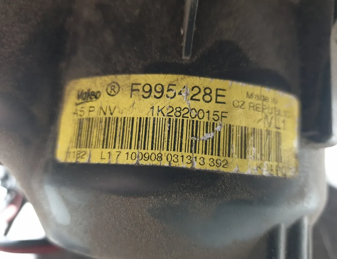 VOLKSWAGEN Scirocco 3 generation (2008-2020) Ανεμιστήρας ανεμιστήρα θερμαντήρα 1K2820015F 17660803