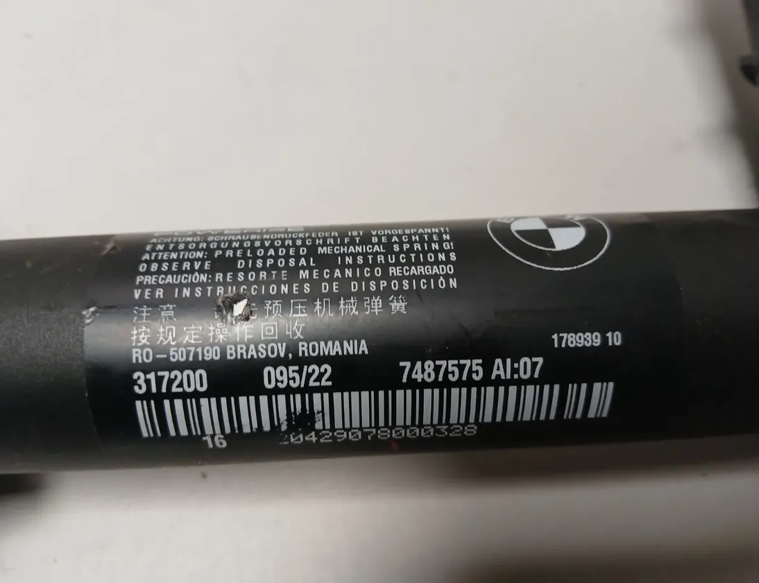 BMW i4 1 generation (2021-2024) Αριστερός Αμορτισέρ Πόρτας 7487575,7489865 34292653
