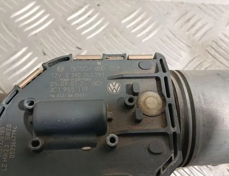 VOLKSWAGEN Passat B6 (2005-2010) Μηχανισμός υαλοκαθαριστήρα μπροστινού παρμπρίζ 3C1955023B 34877304