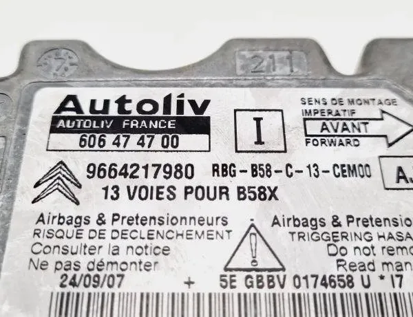 CITROËN Xsara Picasso 1 generation (1999-2010) Μονάδα ελέγχου SRS 9664217980 31090784