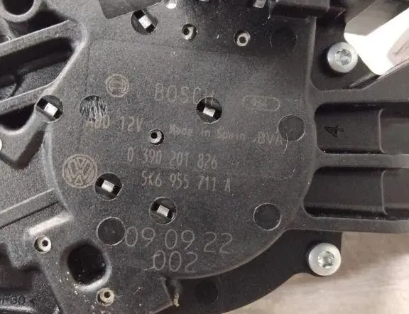 VOLKSWAGEN Golf 6 generation (2008-2015) Μοτέρ υαλοκαθαριστήρα παραθύρου πίσω πόρτας 5K6955711A,0390201826,5K6955711B 34971765