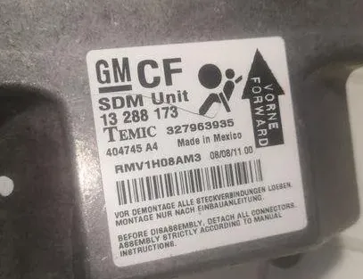 OPEL Zafira C (2012-2016) Μονάδα ελέγχου SRS 327963935,13288173 18236679