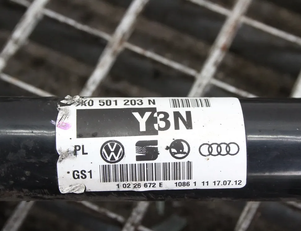 AUDI A5 8T (2007-2016) Πίσω δεξιός άξονας μετάδοσης κίνησης 8K0501203N 20693236