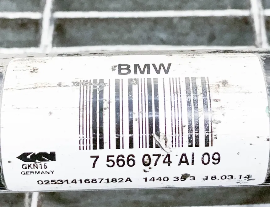 BMW 7 Series F01/F02 (2008-2015) Πίσω δεξιός άξονας μετάδοσης κίνησης 7566074 10602113