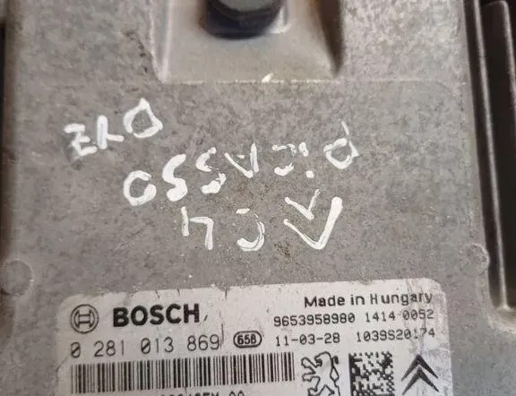 CITROËN C4 Picasso 1 generation (2006-2013) Μονάδα ελέγχου κινητήρα ECU 9653958980,0281013869,9664356980 34914652