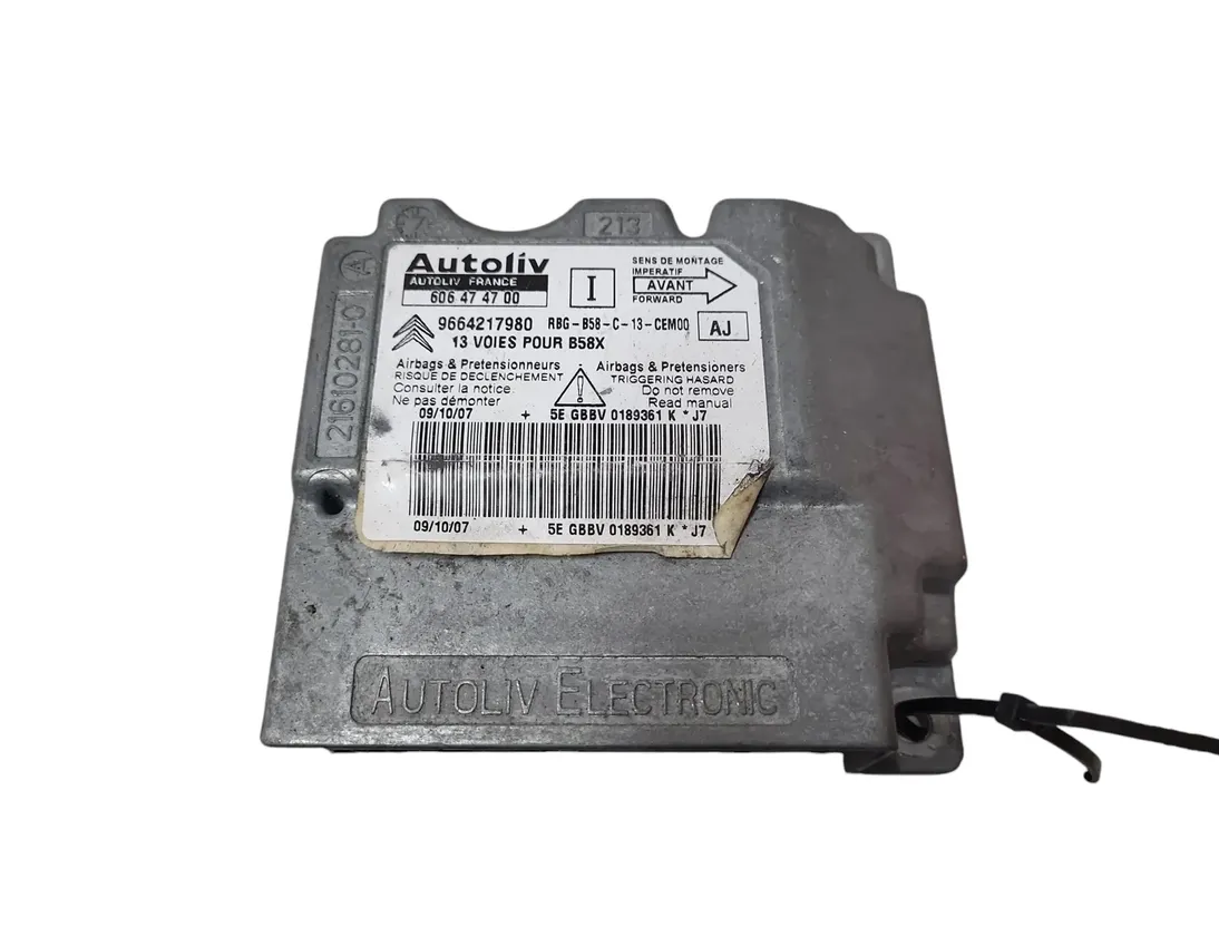 CITROËN C4 Picasso 1 generation (2006-2013) Μονάδα ελέγχου SRS 9664217980 28679146