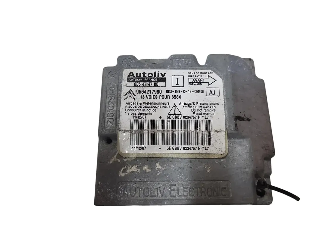 CITROËN C4 Picasso 1 generation (2006-2013) Μονάδα ελέγχου SRS 9664217980 28679147