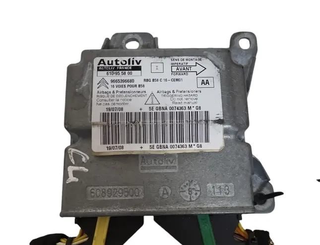 CITROËN C4 Picasso 1 generation (2006-2013) Μονάδα ελέγχου SRS 9665396680 28679195