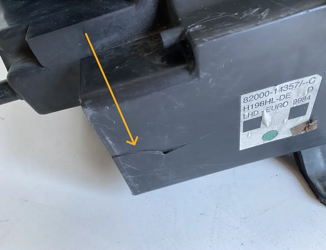 RENAULT Vel Satis 1 generation (2002-2009) Αριστερό μπροστινό φανάρι 8200014357 20683038