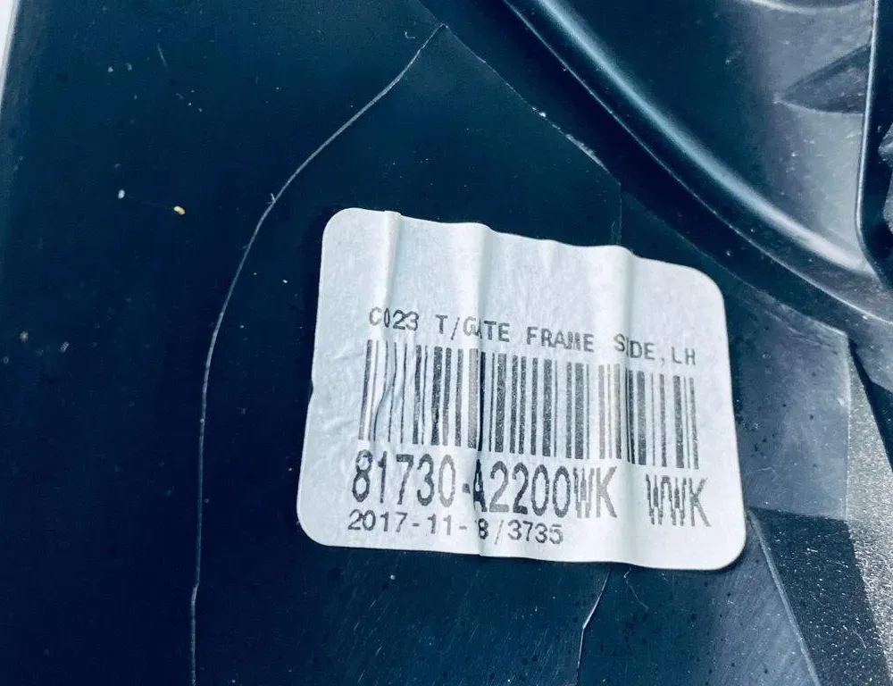 KIA Cee'd 3 generation (2018-2020) Διακόσμηση της πίσω πόρτας 81730A2200WK,81730-A2200WK 30692927