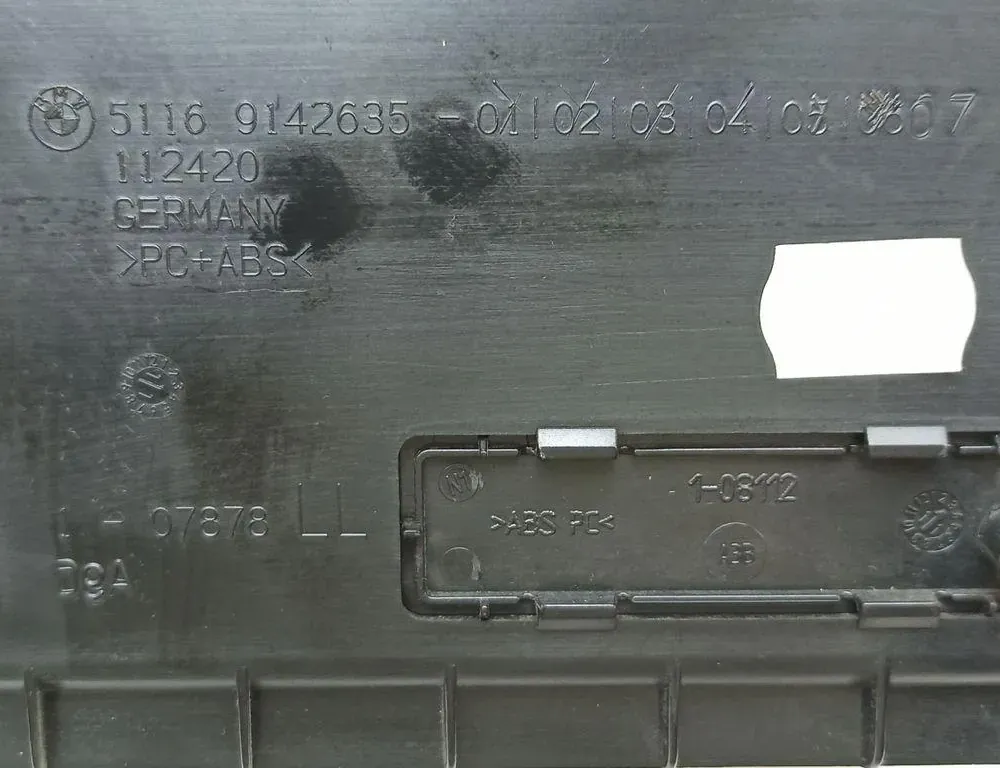 BMW 5 Series Gran Turismo F07 (2010-2017) Ντουλαπάκι του αυτοκινήτου 112420,9142635,51169142635 34643918