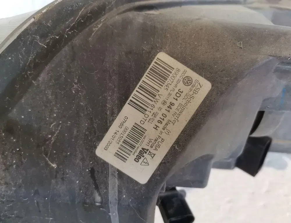 VOLKSWAGEN Phaeton 1 generation (2002-2016) Δεξιά μπροστή προβολή 3D1941016H 35007216