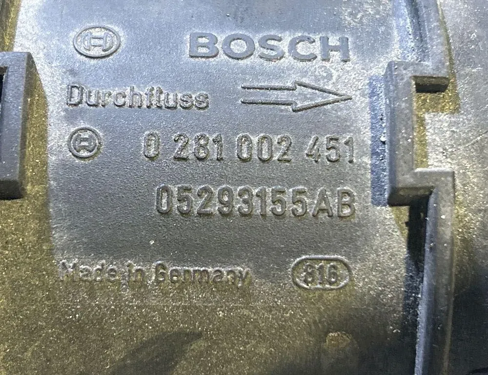 CHRYSLER Voyager 4 generation (2001-2007) Αισθητήρας μάζας αέρα MAF 05293155AB 35020912