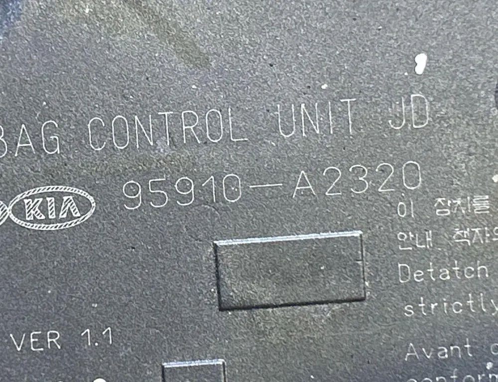 KIA Cee'd 2 generation (2012-2018) Μονάδα ελέγχου SRS 95910A2320 35044297