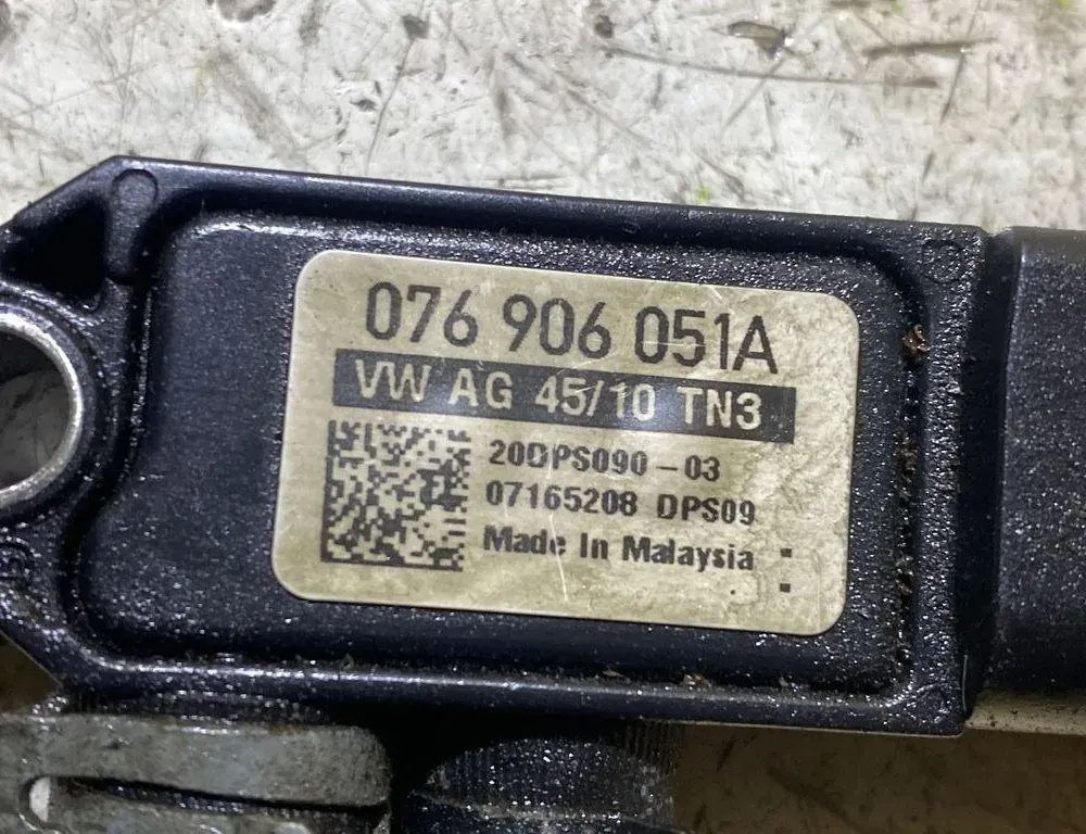 VOLKSWAGEN Golf 6 generation (2008-2015) Αισθητήρας πίεσης DPF 076906051A 34998732