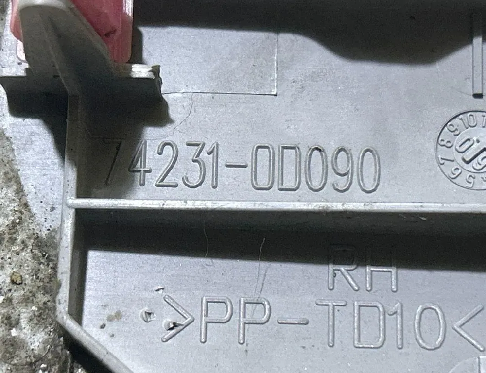 TOYOTA Yaris 2 generation (2005-2012) Κουμπί ελέγχου παραθύρου πίσω δεξιών πορτών 742310D090 35007020