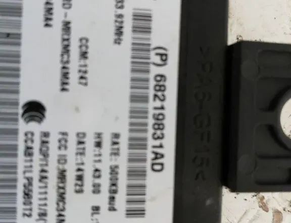 DODGE Challenger 3 generation (2008-2024) Μονάδα ελέγχου πίεσης ελαστικών 68219831AD 35028015