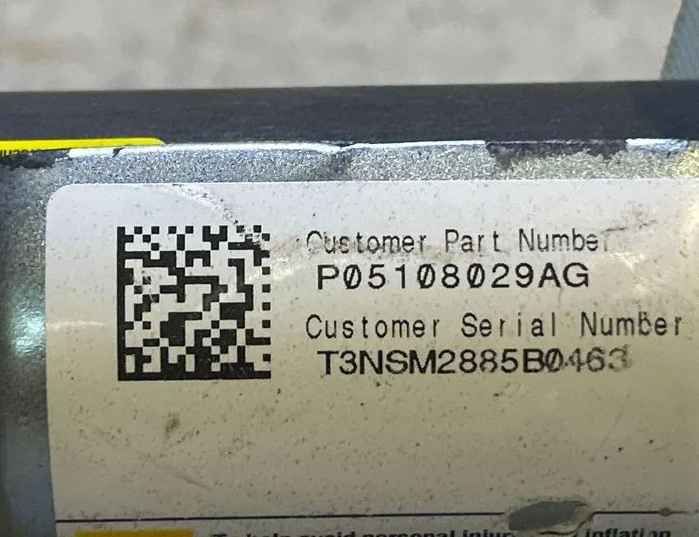 DODGE Durango 3 generation (2010-2024) Δεξιά πλευρική αερόσακος οροφής SRS P05108029AG 35021196