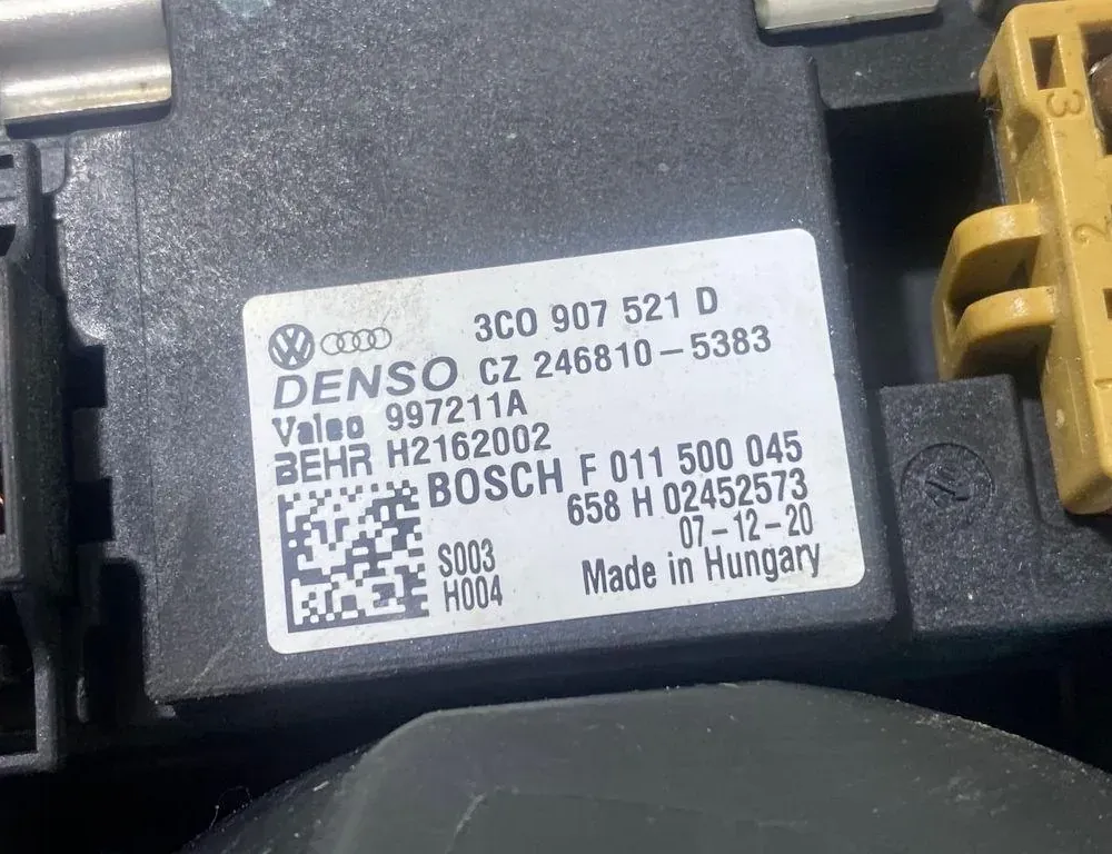 VOLKSWAGEN Touran 1 generation (2003-2015) Μοτέρ ανεμιστήρα θερμαντήρα/αντίσταση ανεμιστήρα 997211A,3C0907521D,2468105383,F011500045 35004851
